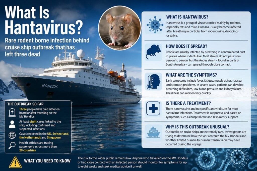 No sign of larger hantavirus outbreak, says UN health agency