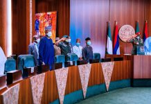Buhari, ministers honour Abdulkadir as FEC meeting begins