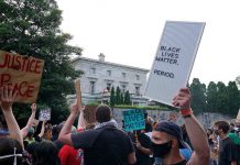 Black Lives Matter protesters return to mansion where couple drew guns