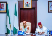 A Teen Took Over Nigeria’s Vice Presidency — And Shamed the Nation Over Girls’ Education. Vice President Kashim Shettima and Joy Ogah.