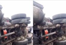 Dangote similar Truck Crushes Kogi Lecturer. Truck crushes woman to dead