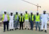 Offshore Glory, Onshore Neglect? Nigeria’s Oil Expansion Sparks Unease The Chief Executive of the Nigerian Upstream Petroleum Regulatory Commission, Gbenga Komolafe and staff of Dubai Drydocks World after the inspection