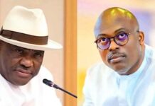 Rivers State Lawmakers Reject Governor Fubara’s N100,000 Christmas Bonus as Suspension and Impeachment Threaten A merged picture of Fubara and Wike
