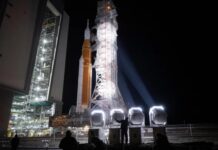NASA’s Artemis Moon Rocket Rolls to Pad for April Launch Attempt