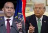 Jeffries Tells Trump to ‘Keep Reckless Mouth Shut’ After Party Attack