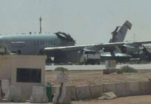 Photos Reveal Heavily Hit American Surveillance Plane in Saudi Arabia