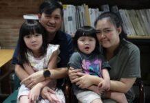 ‘My six-year-old Has Nosebleeds’: Chiang Mai Residents Confront Hazardous Air Tirayut (second from left) says his oldest daughter, six, has experienced nosebleeds and developed rashes