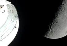 Artemis II crew head for home after travelling further from Earth than anyone before A view from Orion minutes before it disappeared behind the lunar far side
