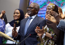 Dangote Refinery Opens Historic 2.15 trillion Naira IPO, Giving Nigerians Chance to Own Part of Energy Giant Aliko Dangote holding the ceremonial gavel during the IPO launch at the Nigerian Exchange in Lagos on Sept. 14, 2026.