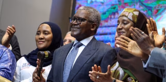 Dangote Refinery Opens Historic 2.15 trillion Naira IPO, Giving Nigerians Chance to Own Part of Energy Giant Aliko Dangote holding the ceremonial gavel during the IPO launch at the Nigerian Exchange in Lagos on Sept. 14, 2026.